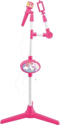 LEXIBOOK Mikrofon Mit Ständer Und Integriertem Lautsprecher, Einhorn