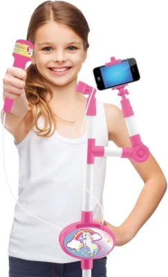 LEXIBOOK Mikrofon Mit Ständer Und Integriertem Lautsprecher, Einhorn 7 LEXIBOOK Mikrofon Mit Ständer Und Integriertem Lautsprecher, Einhorn – Bild 5