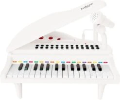 LEXIBOOK Elektronisches Mini-Flügel Piano Mit Mikrofon Und Leuchtenden Tasten