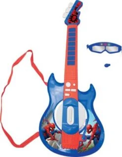LEXIBOOK Spider-Man E-Gitarre Mit Lichteffekten Und Mikrofon (Headset)