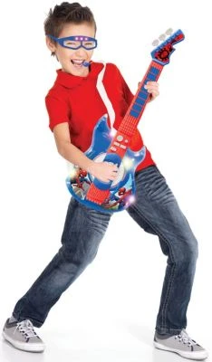 LEXIBOOK Spider-Man E-Gitarre Mit Lichteffekten Und Mikrofon (Headset) 5 LEXIBOOK Spider-Man E-Gitarre Mit Lichteffekten Und Mikrofon (Headset) – Bild 3