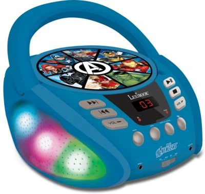 LEXIBOOK Marvel Avengers - Bluetooth-CD-Player Für Kinder - Tragbar, Lichteffek 3 LEXIBOOK Marvel Avengers - Bluetooth-CD-Player Für Kinder - Tragbar, Lichteffek
