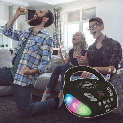 LEXIBOOK Bluetooth-CD-Player Für Kinder, Tragbar, Lichteffekte, Mikrofonbuch 4 LEXIBOOK Bluetooth-CD-Player Für Kinder, Tragbar, Lichteffekte, Mikrofonbuch – Bild 2