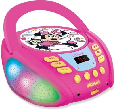 LEXIBOOK Minnie - Bluetooth-CD-Player Für Kinder - Tragbar, Lichteffekte, Mikro 3 LEXIBOOK Minnie - Bluetooth-CD-Player Für Kinder - Tragbar, Lichteffekte, Mikro