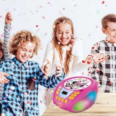 LEXIBOOK Minnie - Bluetooth-CD-Player Für Kinder - Tragbar, Lichteffekte, Mikro 4 LEXIBOOK Minnie - Bluetooth-CD-Player Für Kinder - Tragbar, Lichteffekte, Mikro – Bild 2