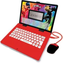 LEXIBOOK Lernlaptop Miraculous Mit Ladybug - 124 Aktivitäten (zweisprachig Deutsch / Englisch)