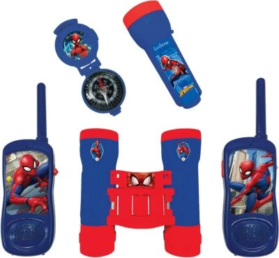 LEXIBOOK Spiderman Set Für Abenteuer, Walkie-Talkies 120m
