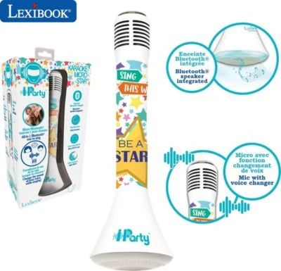 LEXIBOOK IParty Karaoké Micro Star Bluetooth® Mit Voice-Changer-Funktion 3 LEXIBOOK IParty Karaoké Micro Star Bluetooth® Mit Voice-Changer-Funktion