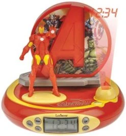 LEXIBOOK The Avengers Iron Man Radiowecker Mit Projektion
