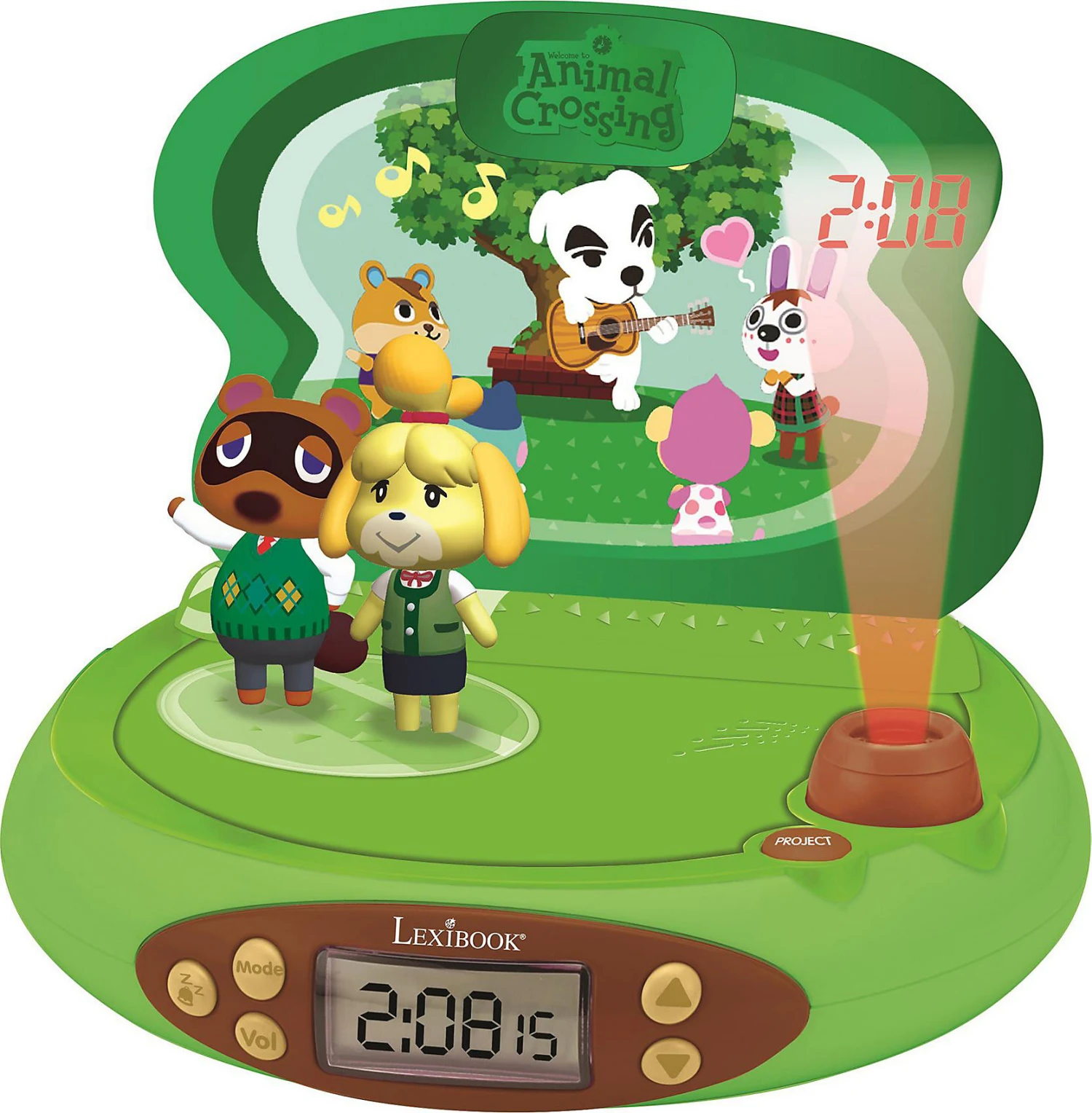 LEXIBOOK Animal Crossing Radiowecker Mit Projektor Und Sound 3 LEXIBOOK Animal Crossing Radiowecker Mit Projektor Und Sound
