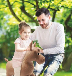 LEXIBOOK Aufblasbares Plüsch-Hüpfpferd -Lexibook lexibook aufblasbares plusch hupfpferd 2