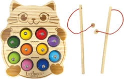 LEXIBOOK Bio Toys - Angelspiel Mit 2 Angeln, Katze Und 10 Köder Zum Fischen