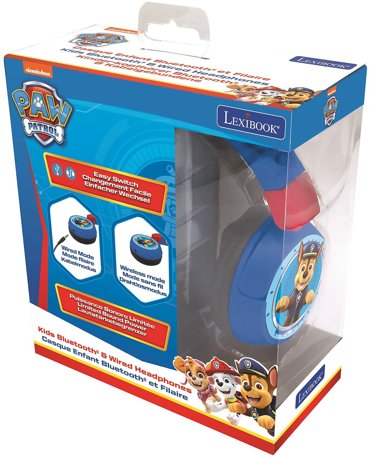 LEXIBOOK Komfortable Kabelose Bluetooth Kopfhörer Für Kinder Paw Patrol 5 LEXIBOOK Komfortable Kabelose Bluetooth Kopfhörer Für Kinder Paw Patrol – Bild 3