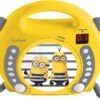 LEXIBOOK Minions Kinder CD-Player Mit 2 Mikrofonen