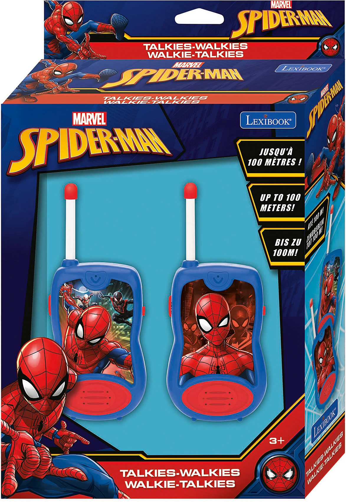 LEXIBOOK Spider-Man Walkie Talkie, 100m 5 LEXIBOOK Spider-Man Walkie Talkie, 100m – Bild 3